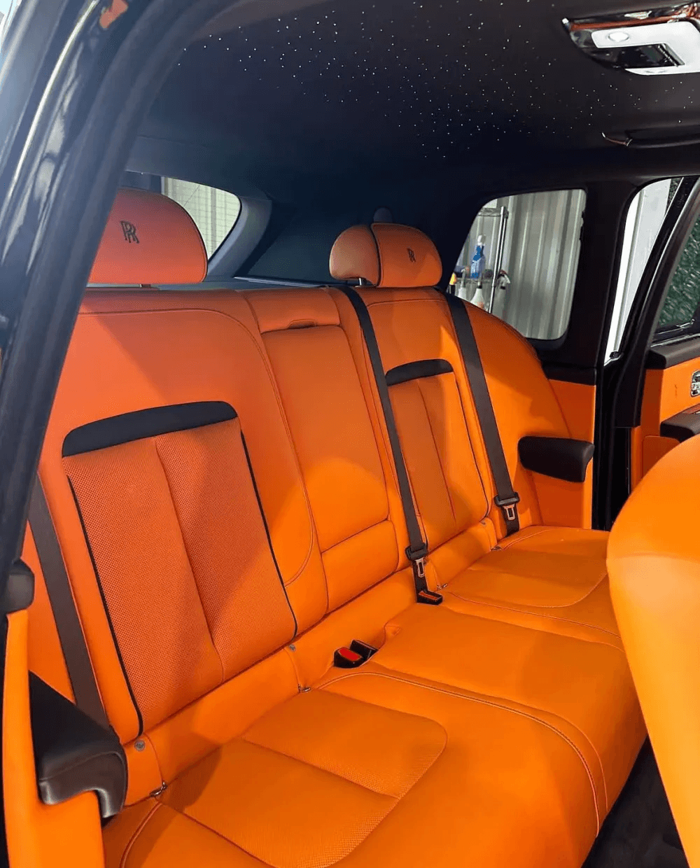 Detailed blue luxury SUV front quarter